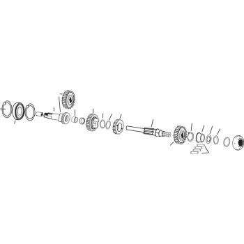 C-RATIO GEAR SET 84-90 XL