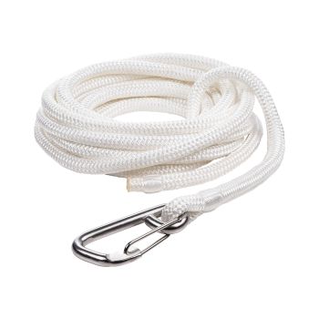 Qvarken Mooring Rope Dockline with hook 14mm 6m white