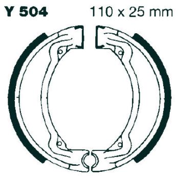 BRAKE SHOE GROOVED