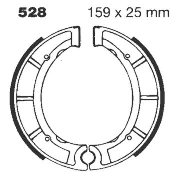 BRAKE SHOE GROOVED