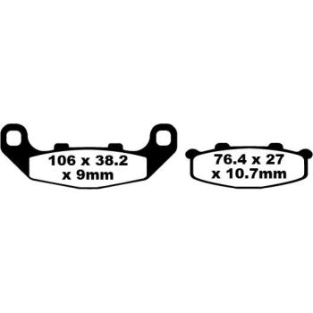 BRAKE PAD FA SER ORGANIC