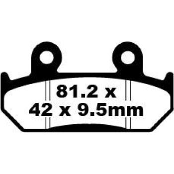 BRAKE PAD FA SER ORGANIC