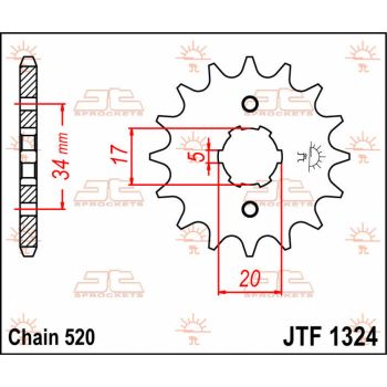 SPROCKET FRONT 12T 520