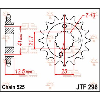 SPROCKET FRONT 16T 525