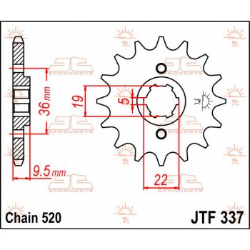 SPROCKET FRONT 14T 520