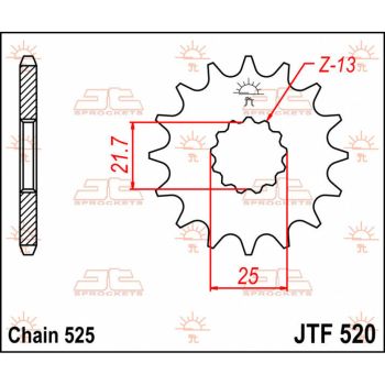 SPROCKET FRONT 16T 525