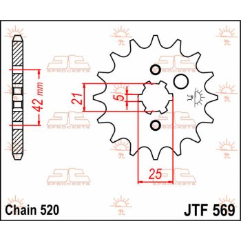 SPROCKET FRONT 15T 520