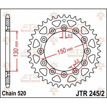 SPROCKET REAR 41T 520