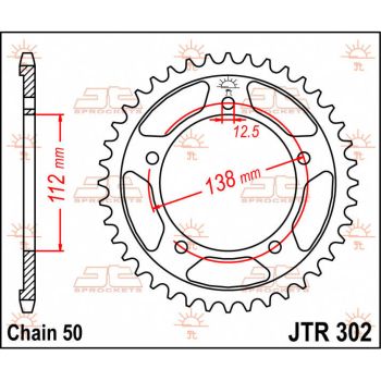 SPROCKET REAR 43T 530