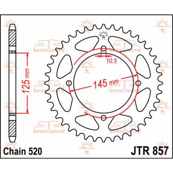 SPROCKET REAR 40T 520