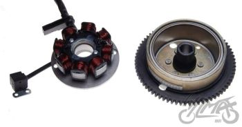 STATOR ISKROWNIK + KOŁO MAGNESOWE AM6