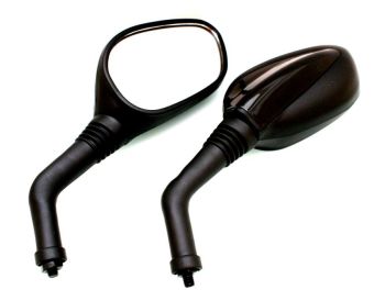 LUSTERKA M8 BAOTIAN BLACK ROB KPL. 2xprawy gwint