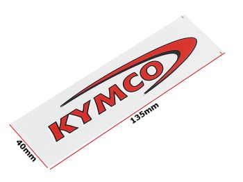 NAKLEJKA KYMCO CZERWONA 0974