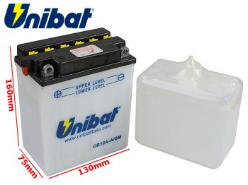 AKUMULATOR UNIBAT CB12A-A/E L+ YB12A-A