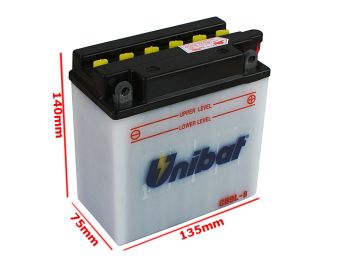 AKUMULATOR UNIBAT CB9L-B P+ (12N9-3B) YB9L-B