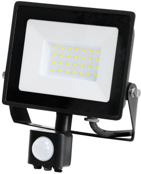 230V LED PROZEKTOR+ANDUR MHC 30W 2505LM 164X167MM KÜLM VALGUS. MUST IP65 LED2B