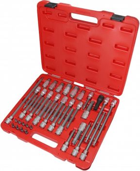 38-OS. 1/2" TORX. 12-TÄHIK. 6-KANT. RIBE PADRUNOTSIKUTE KOMPL. TRIUMF