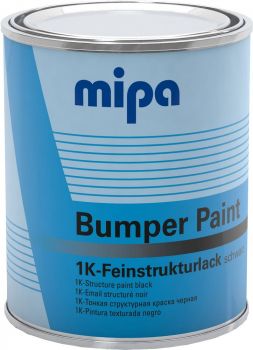 1K BUMPER PAINT STRUKTUURNE PLASTIKUVÄRV MUST 1L MIPA