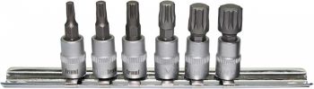 6-OS. 1/4" 12-TÄHIK PADRUNOTSIKUTE KOMPL. M4-M12. SIINIL TRIUMF