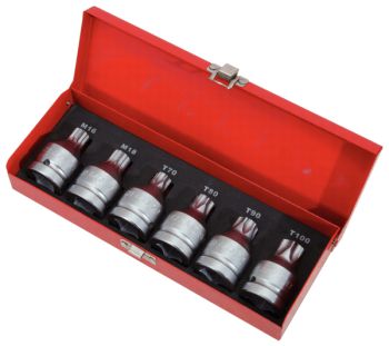 6-OS. LÖÖKOTSIKUTE KOMPL. 3/4" XZN M16-18+ TORX T70-T100 KS TOOLS