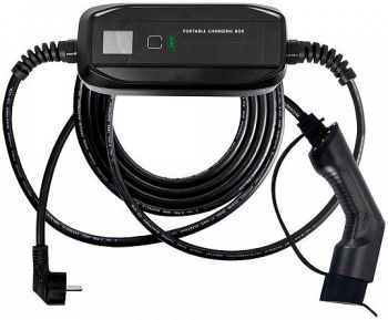 ELEKTRIAUTO MOBIILNE LAADIMISJAAM 16A/3.68KW. KAABEL TYPE2. LED + DISPLEI. IP66 JBM