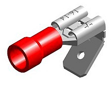 JUHTMEOTSIK LAPIK "ISA+EMA" PUNANE 6.3X0.8MM BLISTER 10TK M+