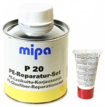 P20 KLAASKIUGA POLÜESTERPAHTEL(KÕVENDI-JA KLAASKIUDKANGAS) 250G MIPA