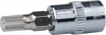 CHROME+ XZN BIT SOCKET. 1/4". M10