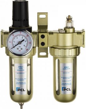 FILTER-REGULAATOR-ÕLITAJA 1/2". 1150L/MIN. 0-8BAR POOLAUTOMAATNE TÜHJEND. PCL