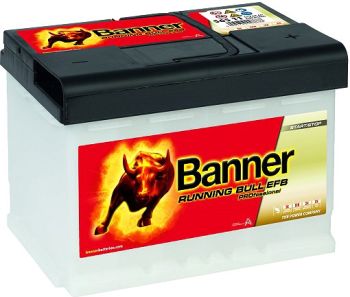 BANNER AKU RUNNING BULL EFB PRO 65AH 241X175X190 -/+ 640A START & STOP