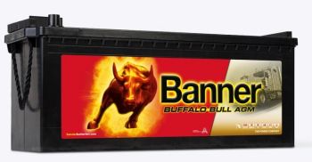 BANNER AKU AGM BUFFALO BULL 210AH 517X273X212/240 B00 +/- 1200A MP4. FH4. MAN. IVECO