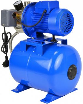 HÜDROFOOR/TARBEVEEPUMP AUTOMAATNE. 1100W. 24L PAAK. IMU 9M. SURU 45M. 1". 230V GEKO