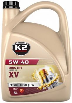 K2 5W40 LONG LIFE XV C3. LL-04. MB 229.51. A40. DEXOS 2. RN 0710. VW 502 00 505 01 5L (TÄISSÜNT.)