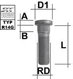 TIKKPOLT TP14X1.50/41/14.65 (P55/41. D14.65) M1415RE50P