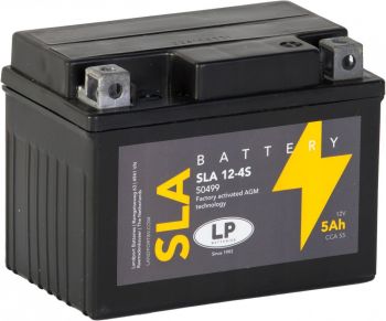 LANDPORT 5AH SLA (AGM) YTX4L-BS MOTOAKU 113X70X85MM 55A -/+