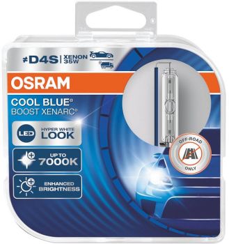 42V D4S XENON PIRN 35W 7000K COOL BLUE BOOST HCB 2TK OSRAM