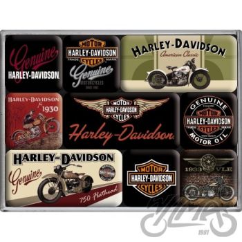 MAGNES HARLEY-DAVIDSON BIKES 9 szt. 83037