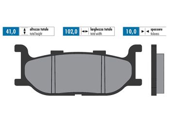 brake pads Polini sintered for Yamaha Majesty 400, T-Max 500