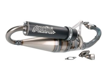 Exhaust Polini Sport Scooter Team 4 for Peugeot Ludix, Ludix Blaster 50 2T LC horizontal