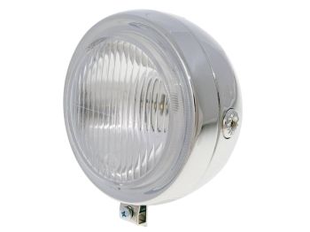 Headlight round chromed moped universal for Puch, Kreidler, Zündapp and many more