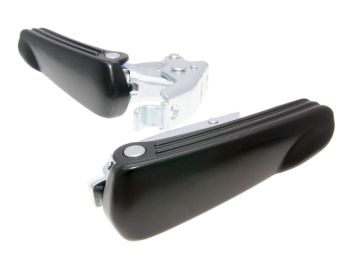 foot peg set black for Vespa GT, GTS 125-300cc