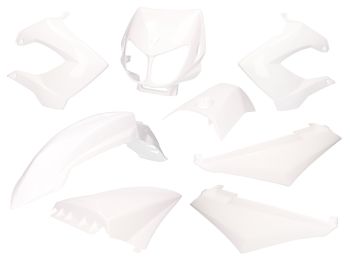 fairing kit white for Derbi Senda R, SM X-Treme, SM DRD