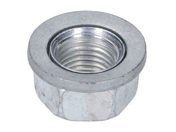 nut w/ flange M12x1.25 for Piaggio, Gilera, Vespa, Minarelli AM5, AM6
