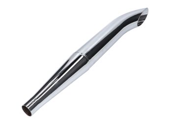 exhaust swiing side pipe 28/60mm chrome moped universal
