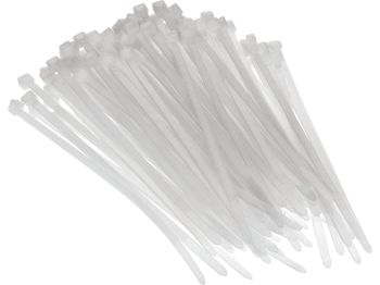 cable ties 140x3.6mm transparent - set of 100 pcs