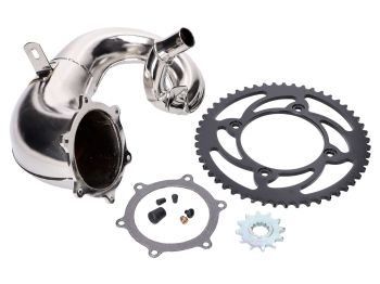 derestriction kit w/ chromed exhaust manifold for Beta RR50 Supermoto Euro5 2021-