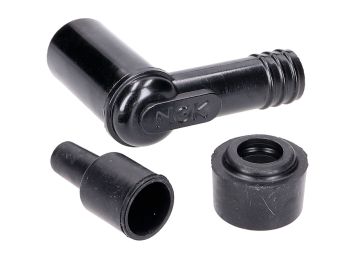 spark plug cap NGK 90° splash-proof, rubber, short LZEH