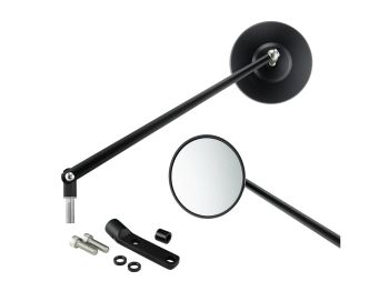 Mirror Standard SIP Series Pordoi for mounting at handlebar lower part right or left for Vespa all Classic models