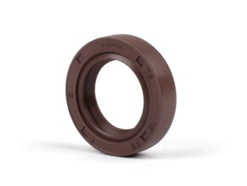 Oil seal 18x28x7mm -BGM PRO FKM/Viton® (E10/etahnol resistant)- (used for crankshaft flywheel side Piaggio 50 cc 2-stroke, Piaggio 125 cc 4-stroke (1st generation))