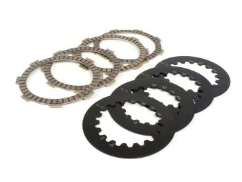 Clutch friction discs incl. steel discs -BGM PRO SPORT- type Honda CR80, for BGM PRO Superstrong CR, CR 2.0 Ultralube clutch spider, Ø=110mm - 4 discs